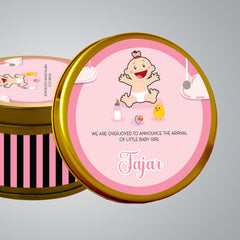 Collection image for: Birth tin boxes - girl