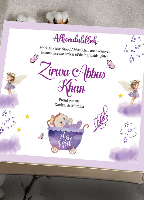Baby Birth Announcement Boxes in Pakistan | Customized Methai & Sweet Boxes – Lowest Price