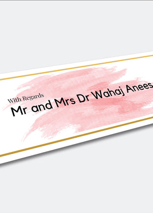 Customized Wedding Money Envelope