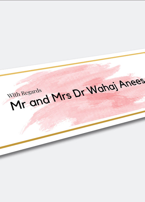 Customized Wedding Money Envelope