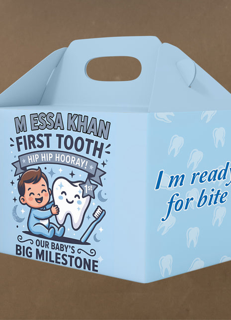 Customized First Tooth Goody Boxes