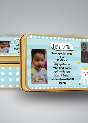 Premium Birth Announcement Tin Boxes – Custom Printed Baby Arrival Gifts & Methie Boxes in Pakistan