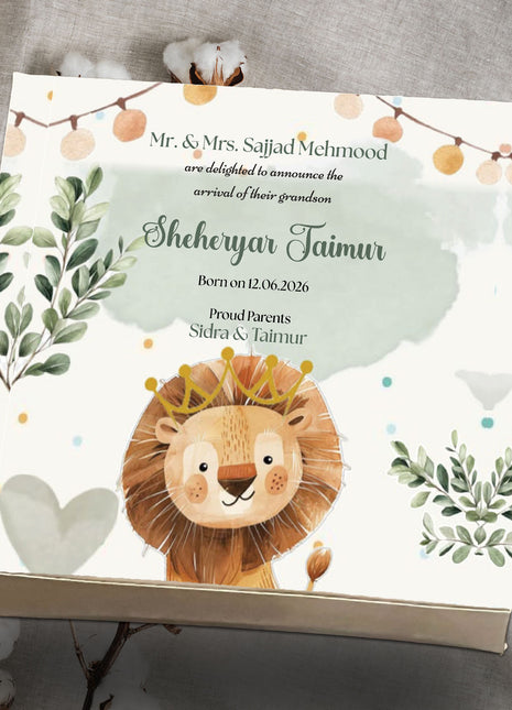 Baby Birth Announcement Boxes in Pakistan | Customized Methai & Sweet Boxes – Lowest Price