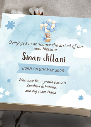 Baby Birth Announcement Boxes in Pakistan | Customized Methai & Sweet Boxes – Lowest Price