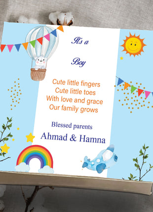 Baby Birth Announcement Boxes in Pakistan | Customized Methai & Sweet Boxes – Lowest Price