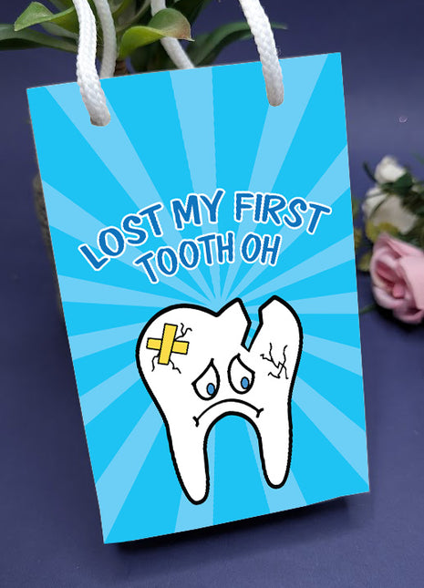 Customized First Tooth Goody Bags – Personalized Tooth Fairy Gift Bags