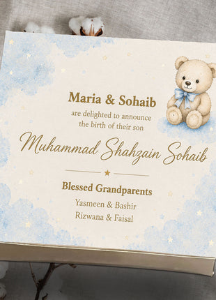 Baby Birth Announcement Boxes in Pakistan | Customized Methai & Sweet Boxes – Lowest Price