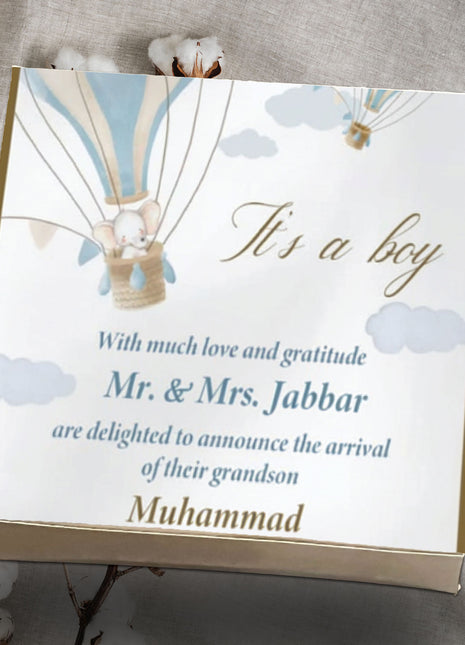Baby Birth Announcement Boxes in Pakistan | Customized Methai & Sweet Boxes – Lowest Price