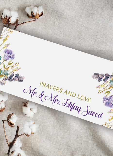 Customized Wedding Money Envelope