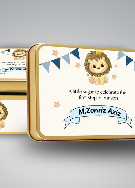 Premium Birth Announcement Tin Boxes – Custom Printed Baby Arrival Gifts & Methie Boxes in Pakistan