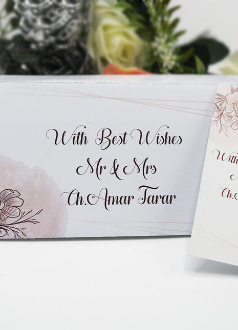 Customized Wedding Money Envelope