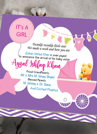 Baby Birth Announcement Boxes in Pakistan | Customized Methai & Sweet Boxes – Lowest Price