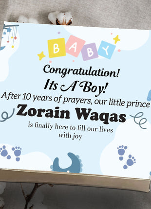 Baby Birth Announcement Boxes in Pakistan | Customized Methai & Sweet Boxes – Lowest Price