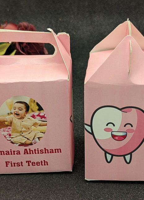 Customized First Tooth Goody Boxes