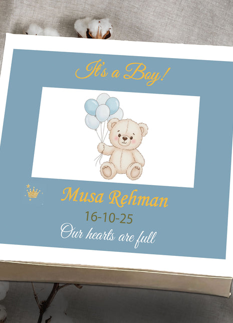 Baby Birth Announcement Boxes in Pakistan | Customized Methai & Sweet Boxes – Lowest Price