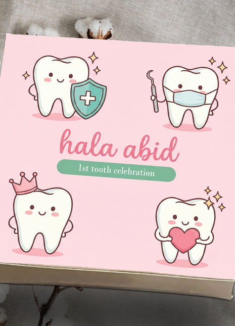 Customized First Tooth Card Boxes - Pao, Half kg & 1 Kg