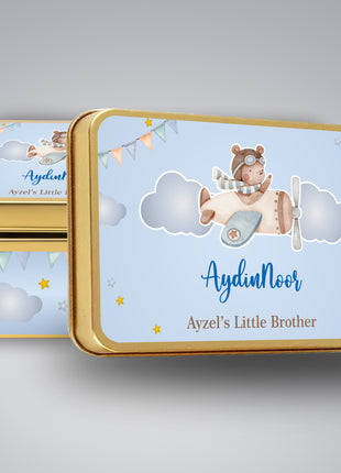 Premium Birth Announcement Tin Boxes – Custom Printed Baby Arrival Gifts & Methie Boxes in Pakistan