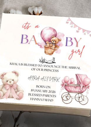 Baby Birth Announcement Boxes in Pakistan | Customized Methai & Sweet Boxes – Lowest Price