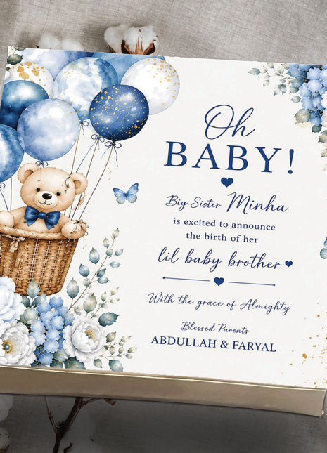 Baby Birth Announcement Boxes in Pakistan | Customized Methai & Sweet Boxes – Lowest Price