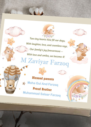Baby Birth Announcement Boxes in Pakistan | Customized Methai & Sweet Boxes – Lowest Price