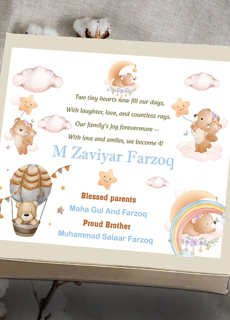 Baby Birth Announcement Boxes in Pakistan | Customized Methai & Sweet Boxes – Lowest Price