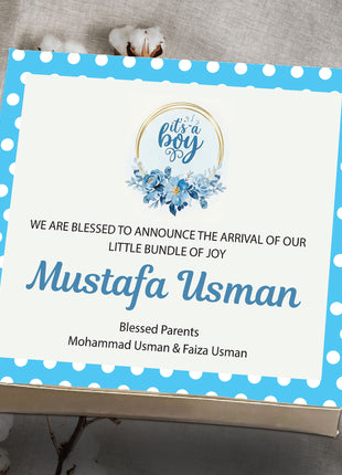 Baby Birth Announcement Boxes in Pakistan | Customized Methai & Sweet Boxes – Lowest Price