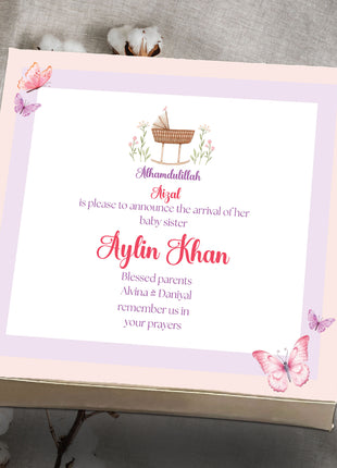 Baby Birth Announcement Boxes in Pakistan | Customized Methai & Sweet Boxes – Lowest Price