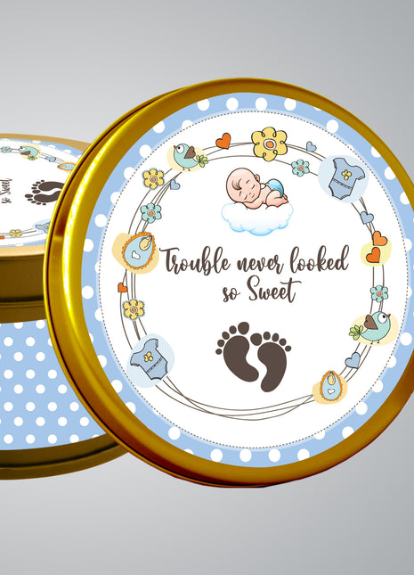 Premium Birth Announcement Tin Boxes – Custom Printed Baby Arrival Gifts & Methie Boxes in Pakistan