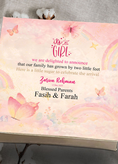 Baby Birth Announcement Boxes in Pakistan | Customized Methai & Sweet Boxes – Lowest Price