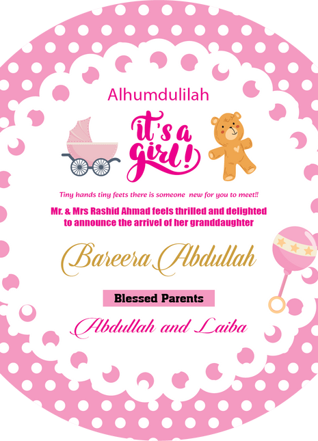 Premium Birth Announcement Tin Boxes – Custom Printed Baby Arrival Gifts & Methie Boxes in Pakistan