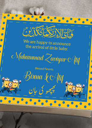 Baby Birth Announcement Boxes in Pakistan | Customized Methai & Sweet Boxes – Lowest Price