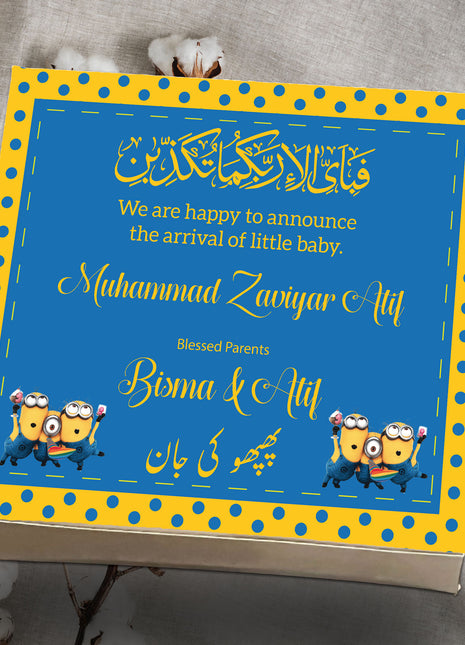 Baby Birth Announcement Boxes in Pakistan | Customized Methai & Sweet Boxes – Lowest Price
