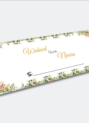 Customized Wedding Money Envelope