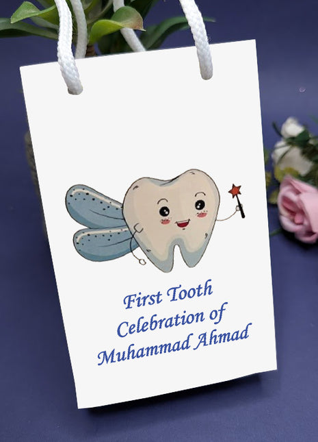 Customized First Tooth Goody Bags – Personalized Tooth Fairy Gift Bags