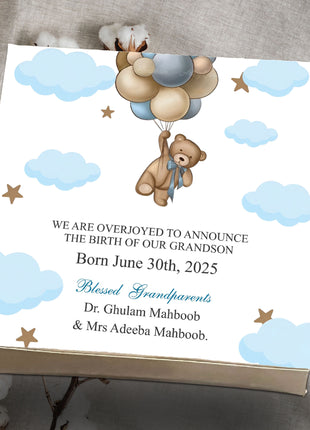 Baby Birth Announcement Boxes in Pakistan | Customized Methai & Sweet Boxes – Lowest Price