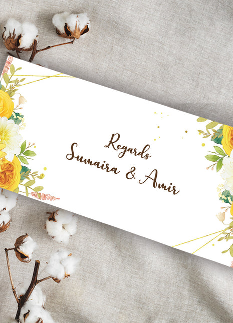 Customized Wedding Money Envelope