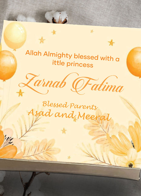 Baby Birth Announcement Boxes in Pakistan | Customized Methai & Sweet Boxes – Lowest Price