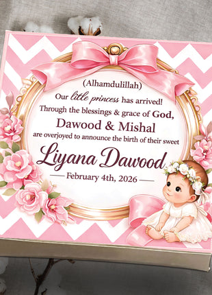 Baby Birth Announcement Boxes in Pakistan | Customized Methai & Sweet Boxes – Lowest Price