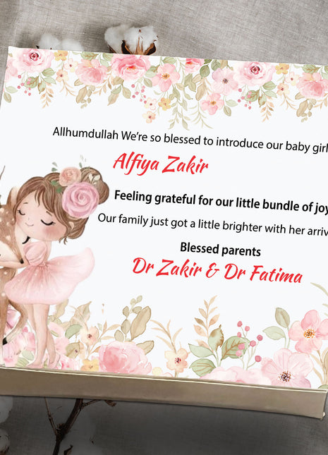 Baby Birth Announcement Boxes in Pakistan | Customized Methai & Sweet Boxes – Lowest Price