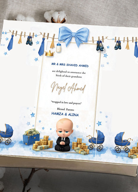 Baby Birth Announcement Boxes in Pakistan | Customized Methai & Sweet Boxes – Lowest Price