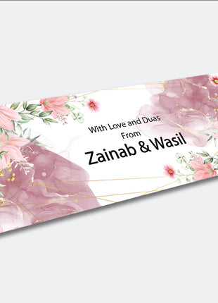 Customized Wedding Money Envelope