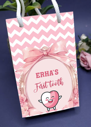 Customized First Tooth Goody Bags – Personalized Tooth Fairy Gift Bags