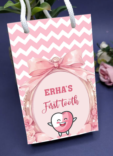 Customized First Tooth Goody Bags – Personalized Tooth Fairy Gift Bags