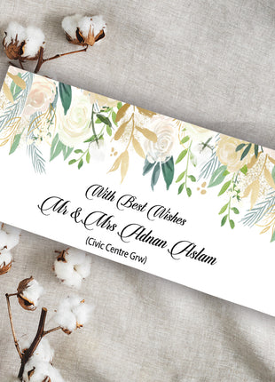 Customized Wedding Money Envelope