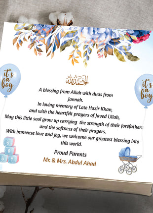 Baby Birth Announcement Boxes in Pakistan | Customized Methai & Sweet Boxes – Lowest Price