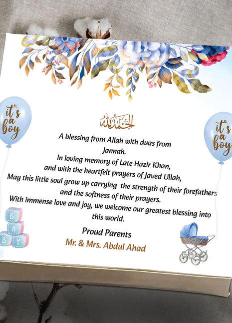 Baby Birth Announcement Boxes in Pakistan | Customized Methai & Sweet Boxes – Lowest Price