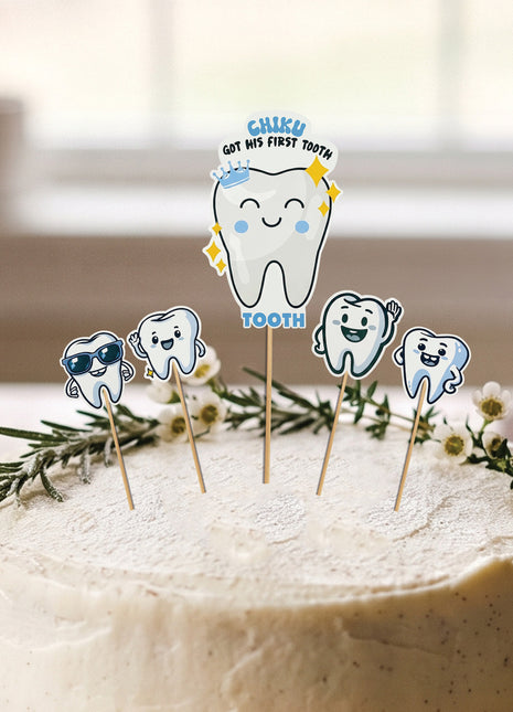 First Tooth Cake Tooper