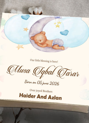 Baby Birth Announcement Boxes in Pakistan | Customized Methai & Sweet Boxes – Lowest Price
