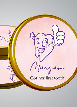 Premium Birth Announcement Tin Boxes – Custom Printed Baby Arrival Gifts & Methie Boxes in Pakistan