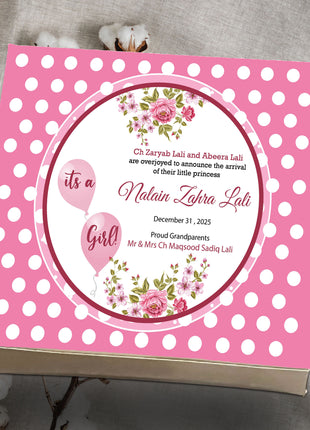 Baby Birth Announcement Boxes in Pakistan | Customized Methai & Sweet Boxes – Lowest Price